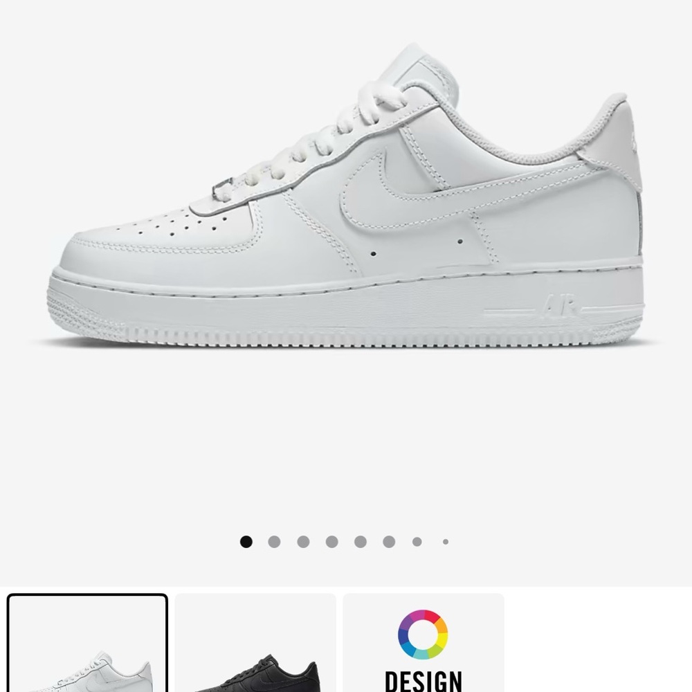 Nike All-White Air Force 1 Sneakers